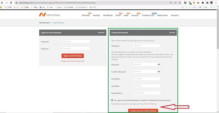Purchase a Domain from Namecheap-step 5